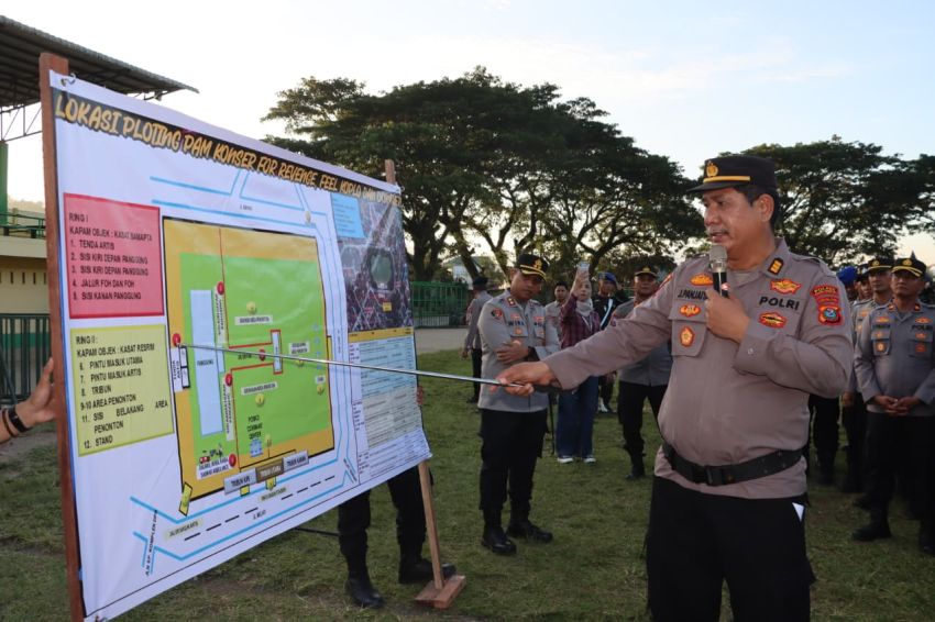 Polres Padangsidimpuan Kerahkan 113 Personel Amankan Konser Dongker, Feel Koplo dan For Revenge