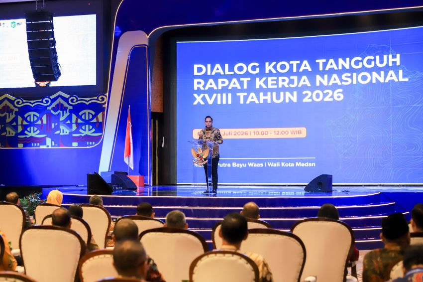 Wali Kota menghadiri kegiatan Dialog Kota Tangguh yang merupakan bagian dari rangkaian Rakernas APEKSI XVIII Tahun 2026