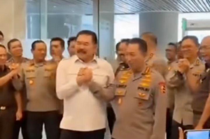 Kapolri Silaturahmi ke Kejagung, Jaksa Agung: Kami Bukan Rival, Tapi Sahabat