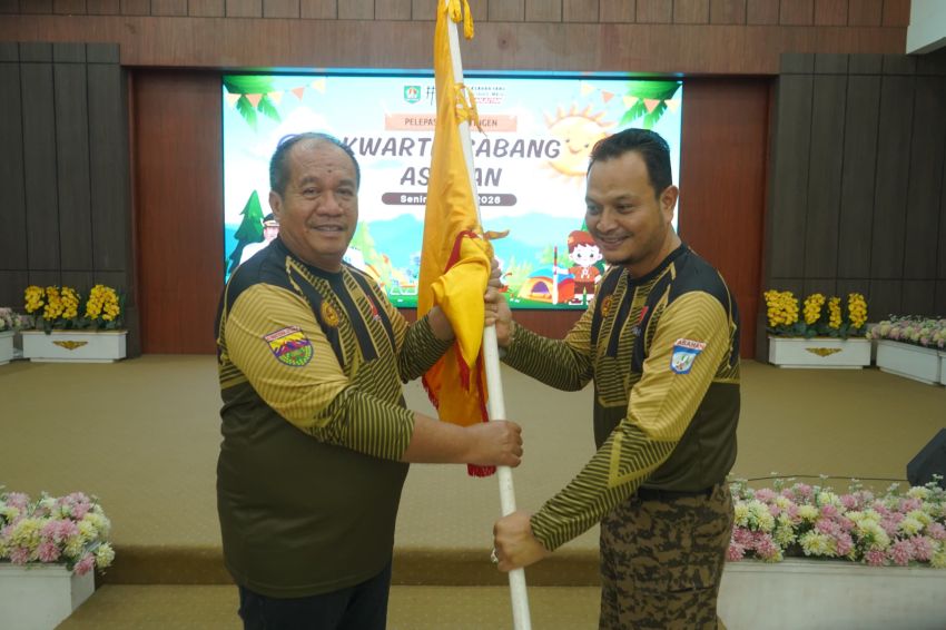 Bupati Taufik Zainal Abidin Secara Resmi Lepas 115 Pramuka Penggalang Asahan Menuju Jambore Daerah XI Sumatera Utara