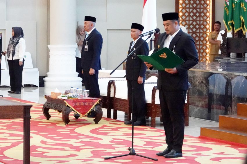 Bobby Nasution Lantik 8 Pejabat Eselon II, Minta Ciptakan Program yang Dorong Pertumbuhan Ekonomi