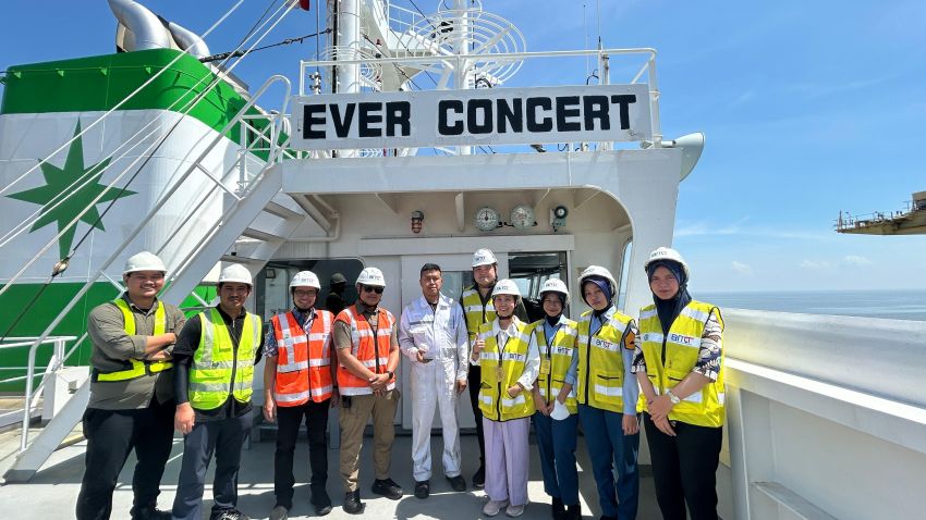 BNCT Dukung Pengembangan Talenta Maritim melalui Vessel Tour Bersama Evergreen dan Akademi Maritim Indonesia