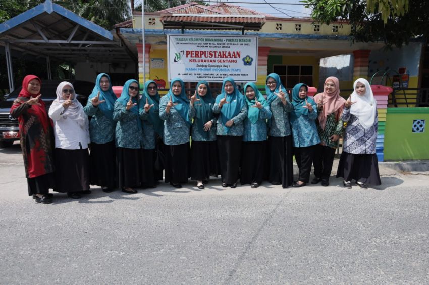 Gelorakan Budaya Literasi Sejak Dini, Ketua TP PKK Asahan Kunjungi PAUD Sentang dan Taman Baca Nurul Iman