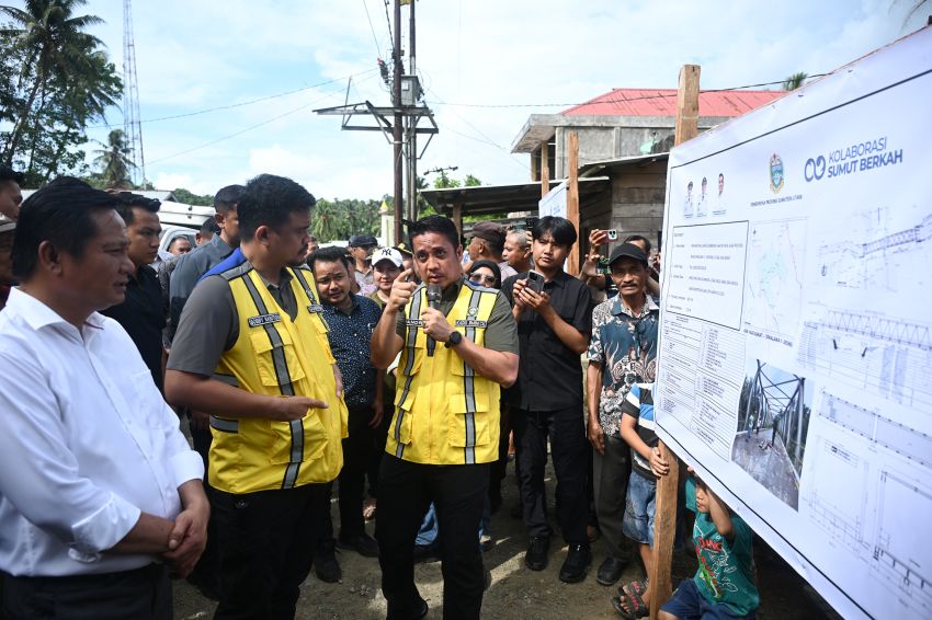 Bobby Nasution Pastikan Pembangunan Jalan dan Jembatan Jalur Barat Nisel-Nisbar Dimulai Agustus