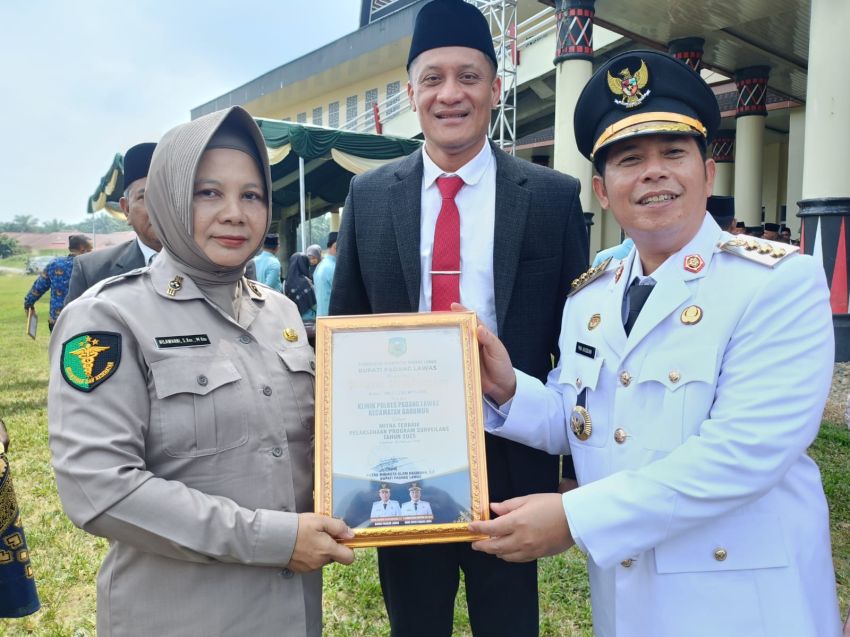 Klinik Polres Padang Lawas Raih Penghargaan Mitra Terbaik Surveilans 2025, Bukti Komitmen Layani Kesehatan Masyarakat