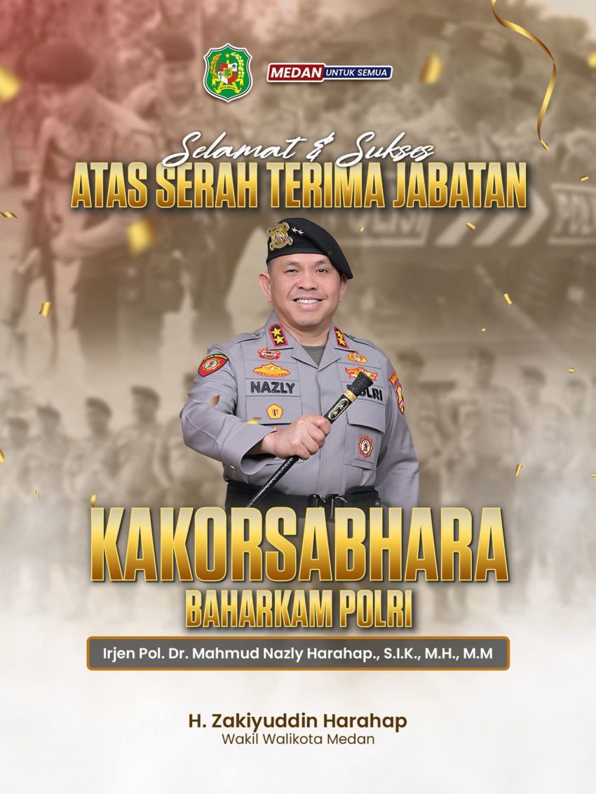 Irjen Pol. Mahmud Nazly Harahap Jabat Kakorsabhara Baharkam Polri, Zakiyuddin Harahap: Selamat Bertugas