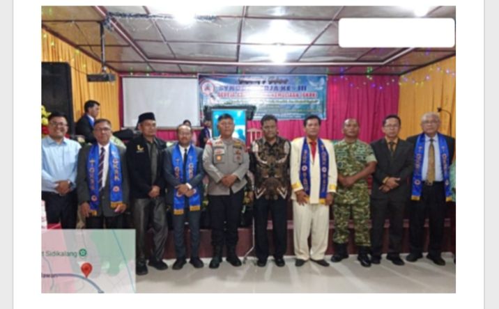 Bishop Pdt Rev Dr. Esron Marpaung MTh membuka Sinode GKRK lll serta Melantik 35 hamba Tuhan di hadiri kabid Binmas kristen Sumut