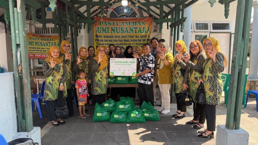 Pegadaian Salurkan 800 Paket Sembako, Warga Sidodadi Ramunia Kebagian 125 Paket, Ini Isi Bantuan yang Diterima