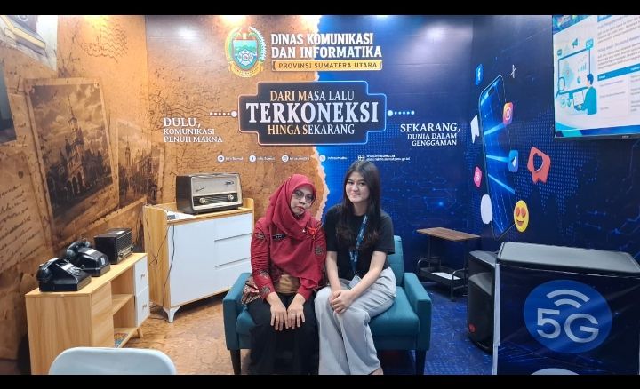 Dinas Kominfo Sumut Pamerkan Alat Telekomunikasi Era Klasik, Jadi Daya Tarik Pengunjung