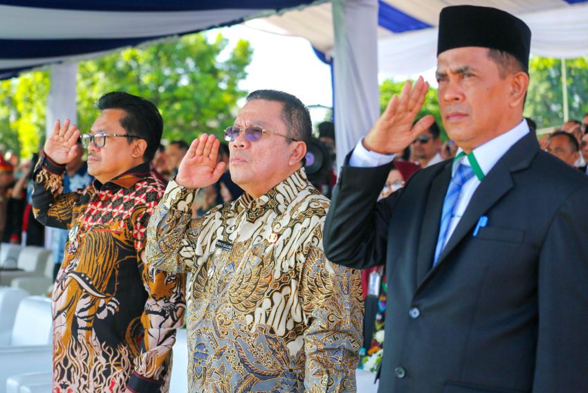 Wali Kota menghadiri dan mengikuti Upacara Peringatan HUT ke-43 Kota Medan