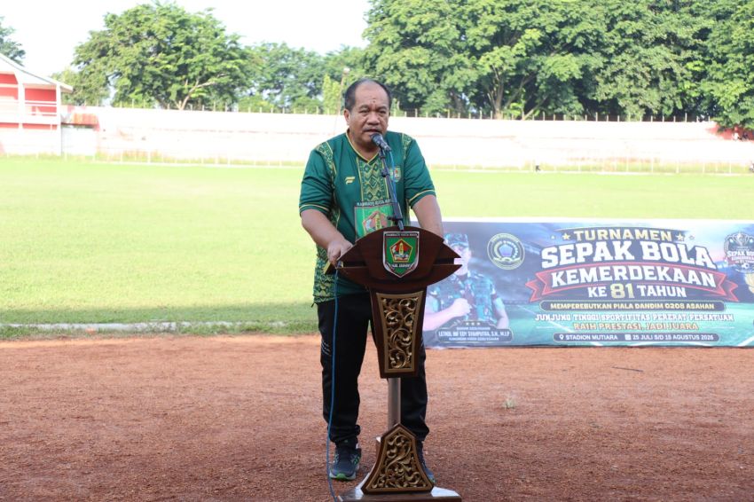 Bupati Asahan Buka Turnamen Sepak Bola Kemerdekaan ke-81, Perebutkan Piala Dandim 0208/Asahan Jadi Simbol Persatuan Lewat Olahraga