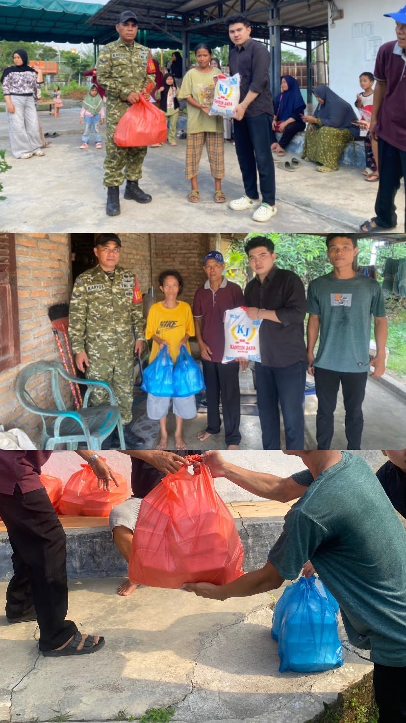 Ketua Gen Z Sumut Berbagi 100 Porsi Nasi dan 5 Karung Beras Sambut HUT RI ke-81
