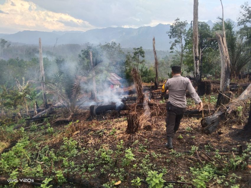 Hotspot Terdeteksi Aplikasi Lancang Kuning, Polsek SD Hole Langsung Cek Lokasi di Aek Bilah