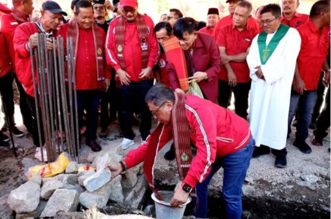 Hasto Kristiyanto: Kantor DPC PDI Perjuangan Samosir Harus Menjadi Rumah Rakyat