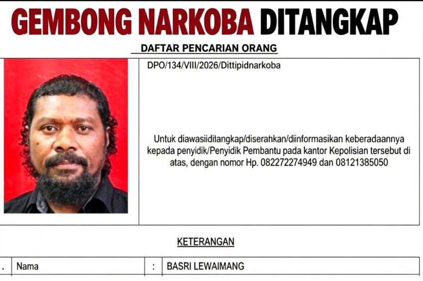 Gembong Narkoba Buron Bareskrim Basri Lewaimang Ditangkap Interpol di Kuala Lumpur