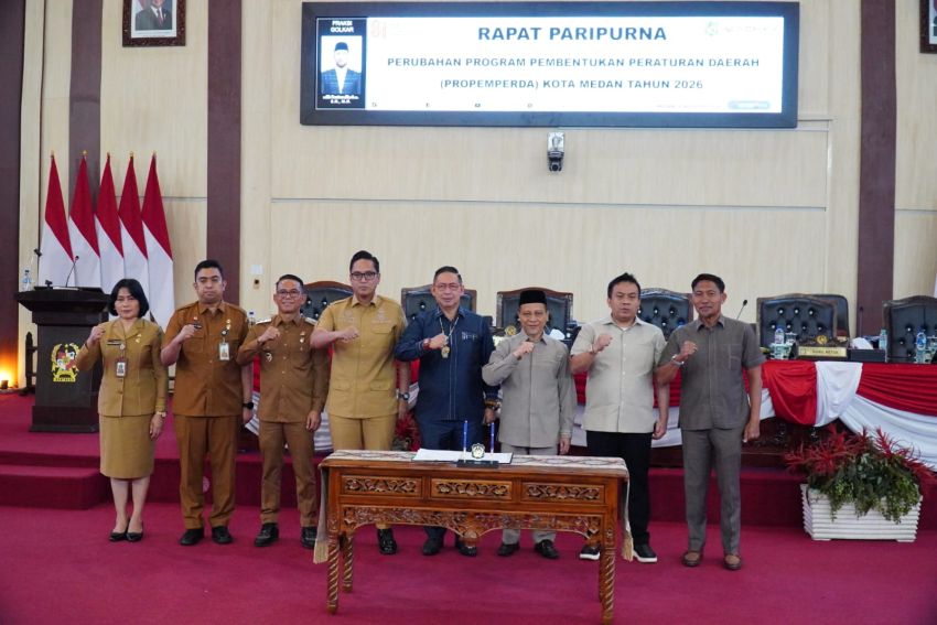Pemko Medan dan DPRD Tetapkan Perubahan Propemperda Medan 2026, Wali Kota Medan Tegaskan Kepastian Hukum
