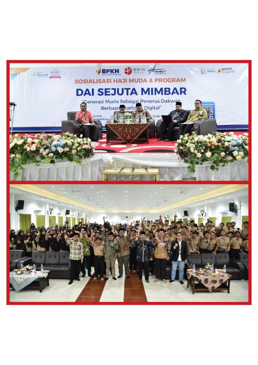 Gandeng BRIN dan Harika Foundation, BPKH Cetak Gen Z Jadi "Dai Sejuta Mimbar" Edukasi Haji Muda