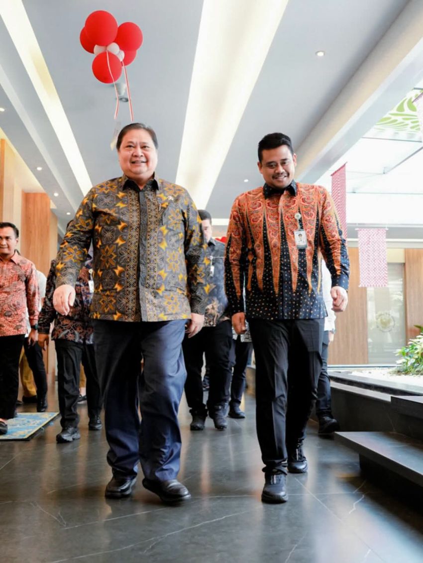Gubsu Bobby Bahas Persiapan IMT-GT ke-32 Bersama Menko Perekonomian
