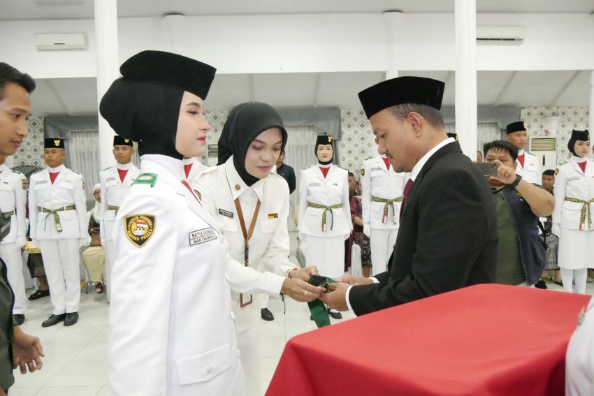 Wali Kota Tanjungbalai Kukuhkan 45 Anggota Paskibraka 2026