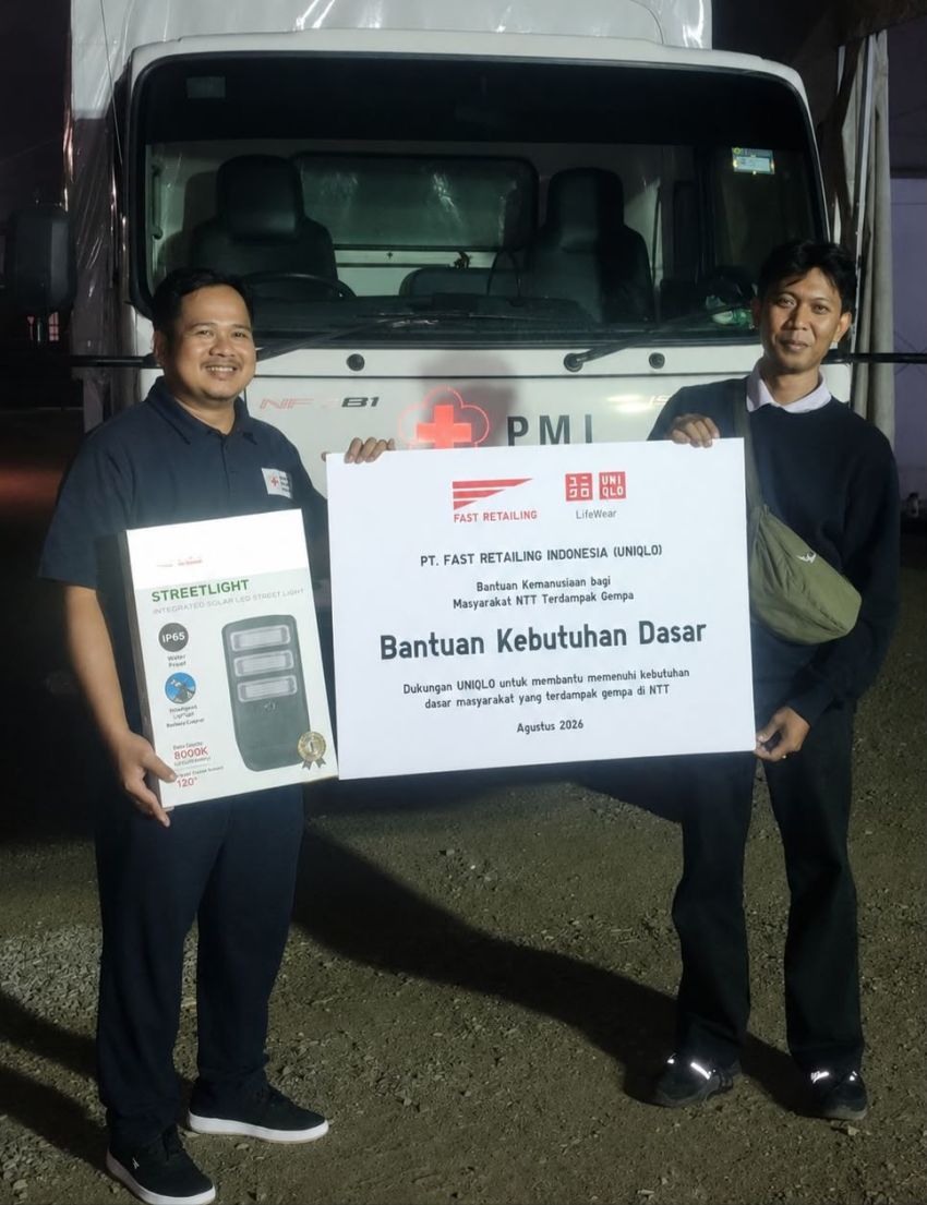 UNIQLO Salurkan Bantuan Senilai Rp750 Juta untuk Mendukung Pemulihan Masyarakat Terdampak Bencana di  Flores dan Lombok