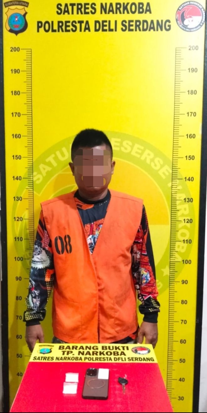 Sabu seberat 9,36 gram bersama pemiliknya diamankan Satresnarkoba Polresta Deli Serdang*