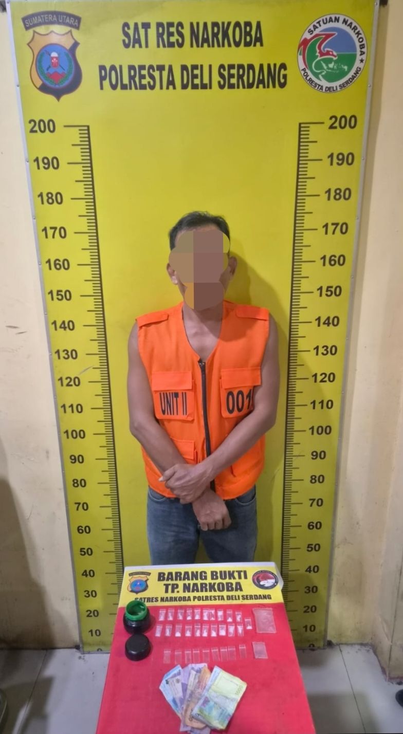 Berani mengedarkan Sabu, ditangkap Satresnarkoba Polresta Deli Serdang