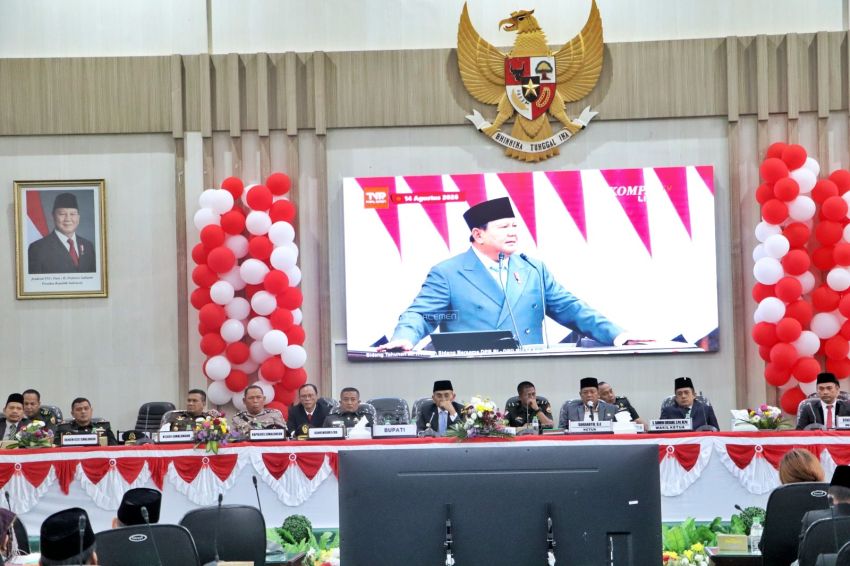 Bupati Simalungun Hadiri Rapat Paripurna DPRD, Simak Pidato Presiden RI