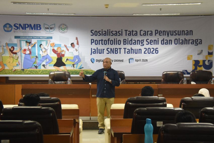 Unimed Gelar Sosialisasi Tata Cara Pembuatan Portofolio Seni dan Olahraga Jalur SNBT 2026