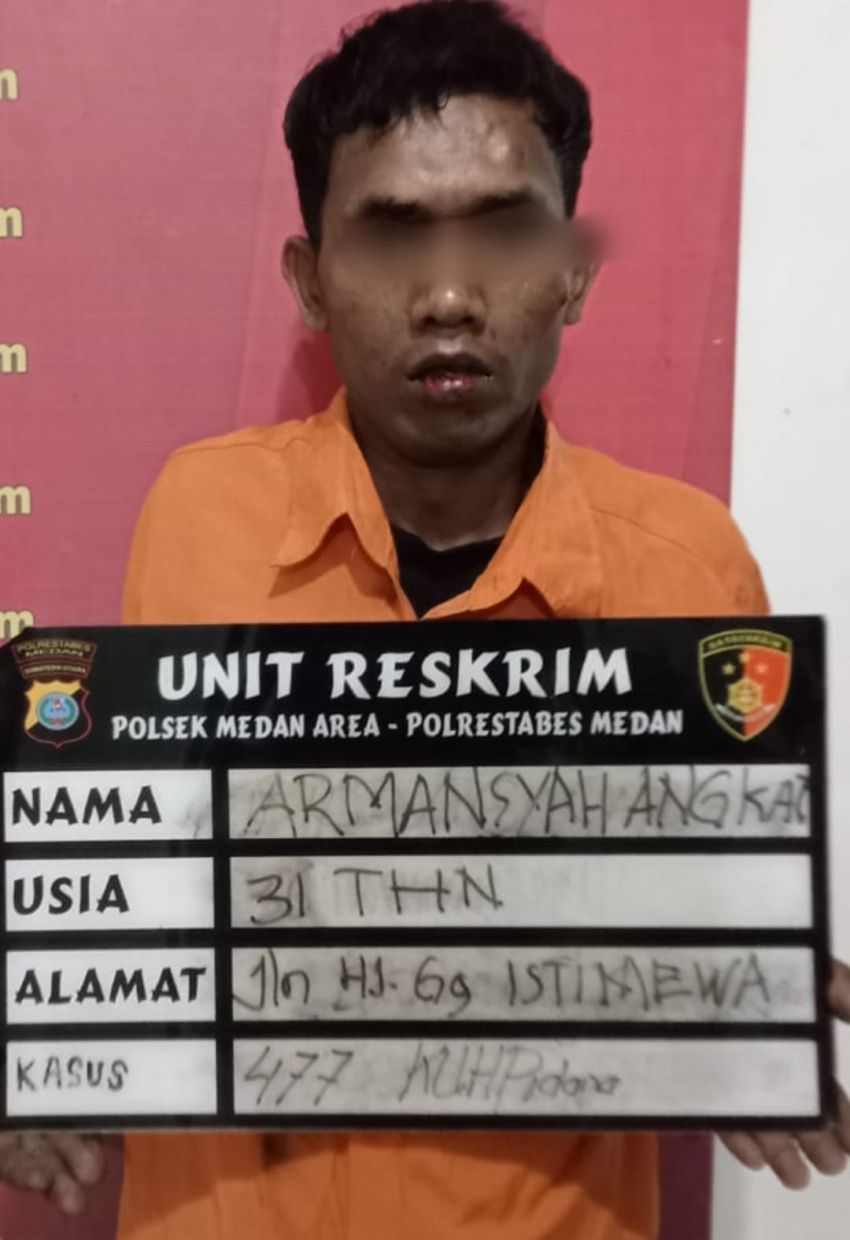 Polsek Medan Area Tangkap Residivis Curanmor di Jermal XV Bersama Barang Bukti