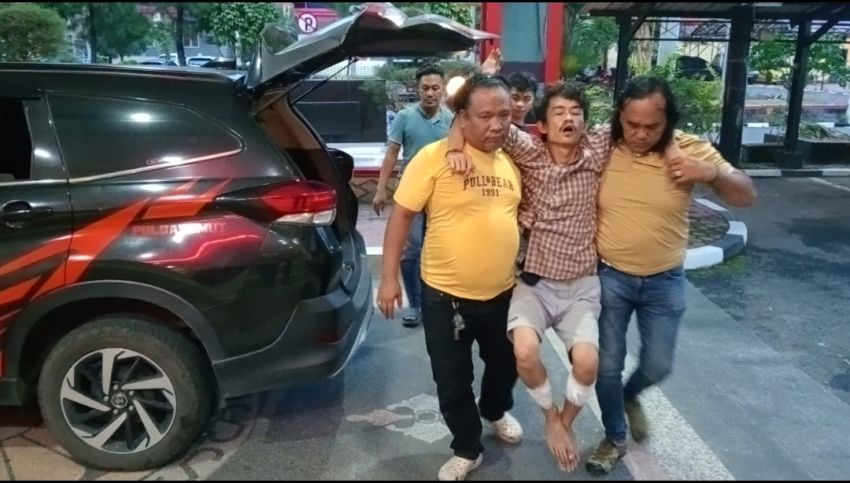 Tempo 24 Jam,Tim Jatanras Polda Sumut Ringkus Pelaku Pembunuh Sopir Taksi Online Pelaku Terpaksa Ditembak Mencoba Melawan Petugas