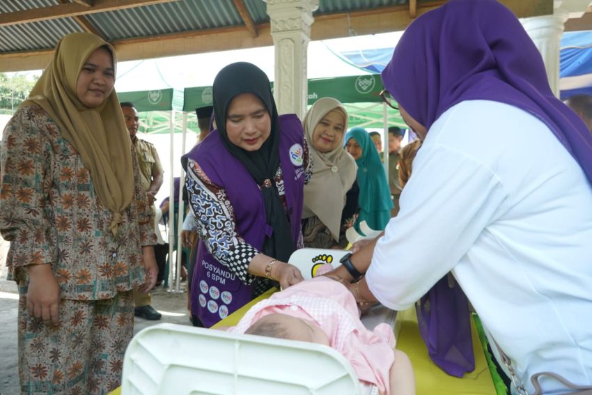 Ketua TP Posyandu Asahan Tinjau Posyandu Manggis, Integrasikan Tracing TBC dan CKG demi Kesehatan Masyarakat