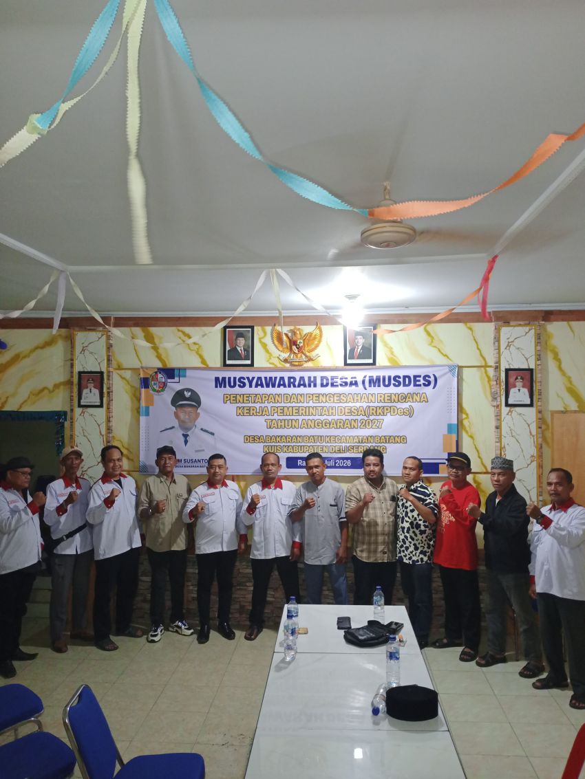 Pembentukan DPK ABPEDNAS Kecamatan Batang Kuis, DPC Deli Serdang Tekankan Sinergi BPD dan Kepala Desa Kawal Program Strategis