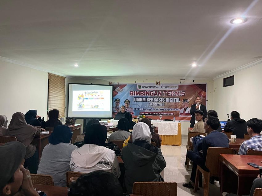 Firmanto, SE Tokoh Muda Selatan Kabupaten Solok Didapuk Jadi Pemateri Bimtek Teknis UMKM Berbasis Digital Angkatan II SeSolok Raya