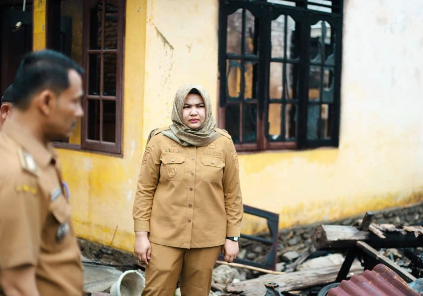Korban Kebakaran Panyabungan Julu Segera Dapat Bantuan, Wabup Atika Minta Data Rampung 1 Hari