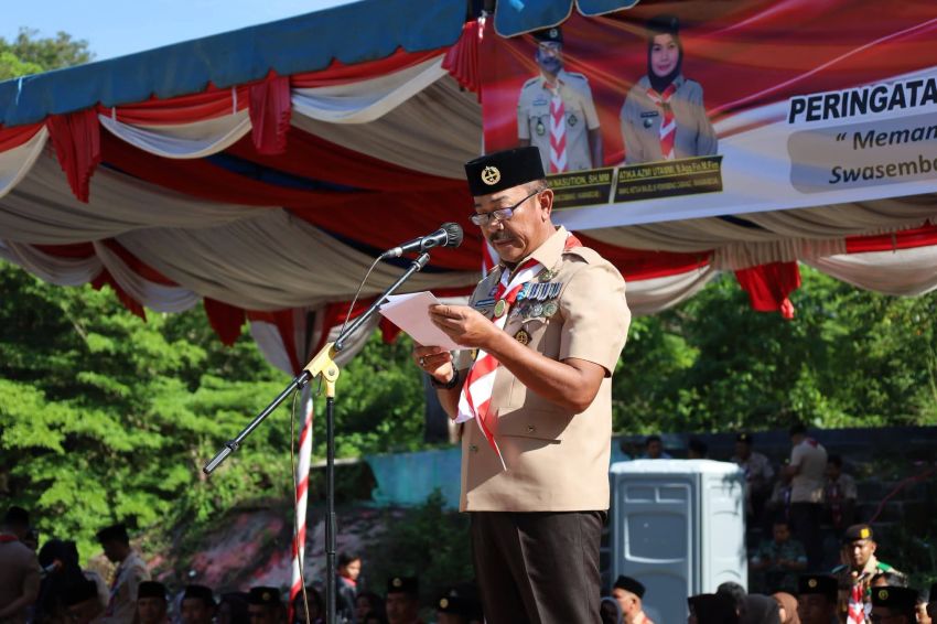 Bupati Saipullah: Swasembada Pangan Tak Cukup dengan Bertani, Pramuka Harus Kuasai Teknologi dan Wirausaha