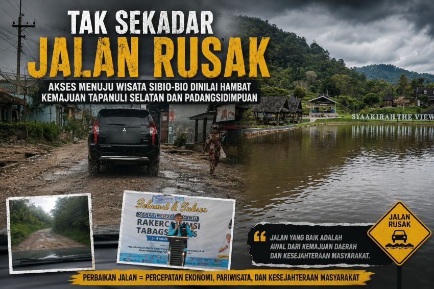 Tak Sekadar Jalan Rusak, Akses Menuju Wisata Sibio-bio Dinilai Hambat Kemajuan Tapanuli Selatan dan Padangsidimpuan