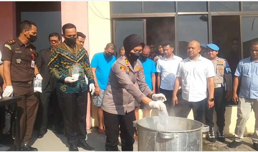 1,2 Kg Sabu Dimusnahkan Polresta Deli Serdang, Tiga Tersangka Gagal Edarkan Ribuan Dosis Narkoba".