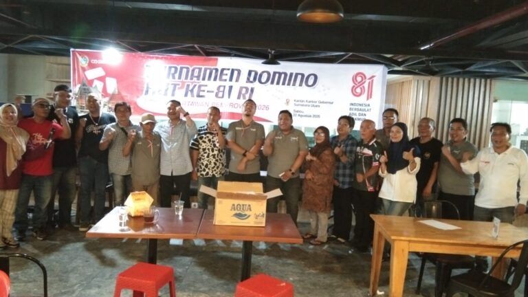Ketua PWI Sumut Tutup Turnamen Domino FWP