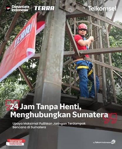 Telkomsel Tegar Berdiri Menyambung Asa, Hadir Sebagai Penyelamat di Tengah Bencana