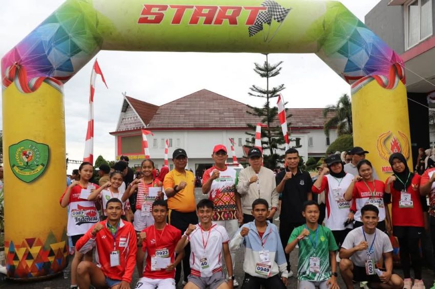 Tapsel Bangkit! 520 Peserta Ramaikan Fun Run dan Fun Walk HUT ke-81 RI di Sipirok