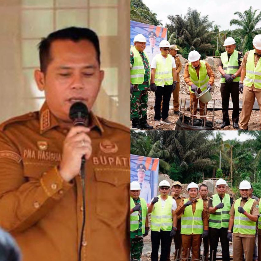Akhir Penantian Warga! Jembatan Sungai Siabu Rp13,8 Miliar Resmi Dibangun, Hubungkan Barumun Selatan-Ulu Sosa