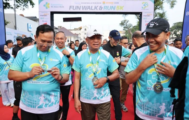 HUT ke-33 RS Adam Malik, Wagub Surya Ajak Masyarakat Semakin Gemar Berolahraga