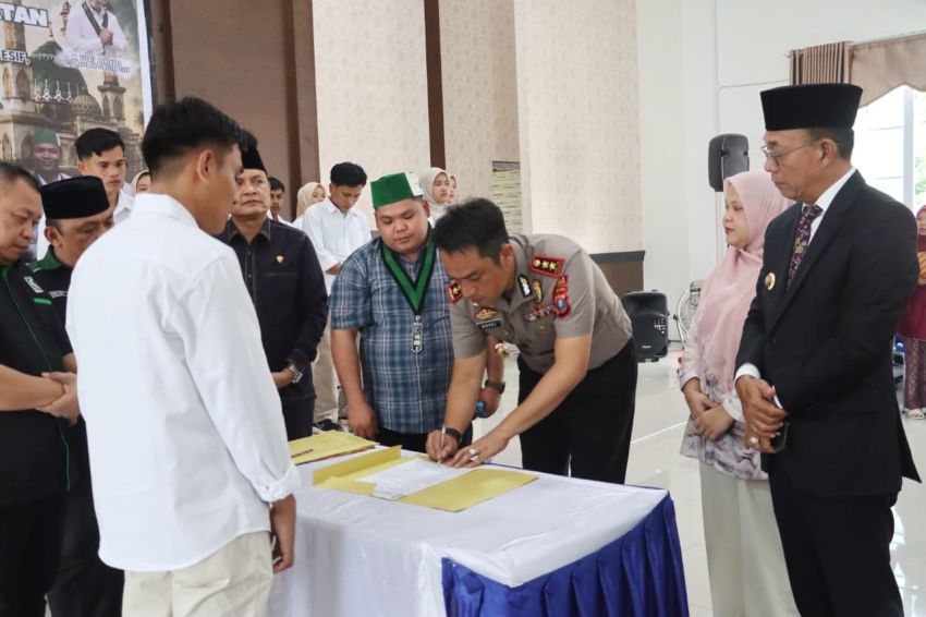 HMI Padangsidimpuan-Tapsel Resmi Dilantik, Kapolres Noval Dorong Kader Jadi Pemimpin Intelektual dan Responsif