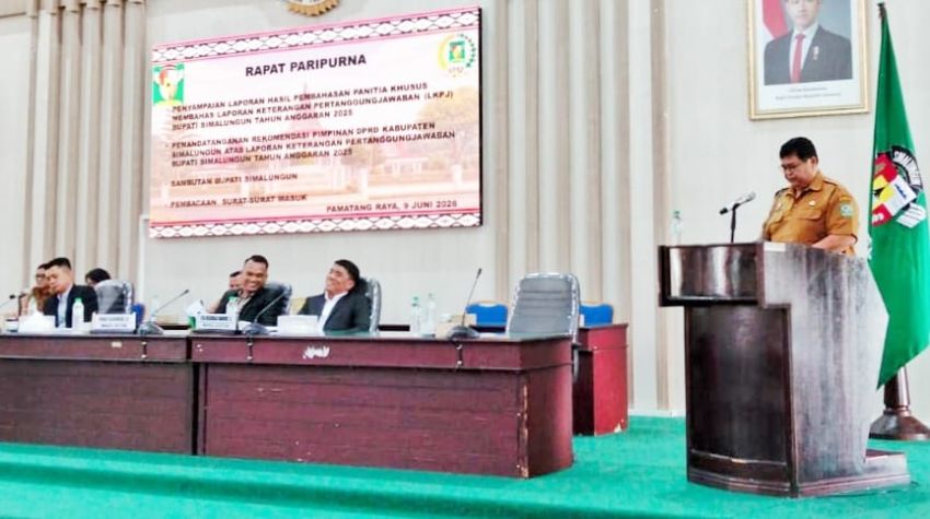 DPRD Simalungun Sampaikan Rekomendasi Terhadap LKPj Bupati Simalungun Tahun 2025*