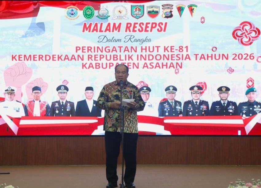 Malam Resepsi HUT ke-81 RI, Bupati Asahan Ajak Generasi Muda Lanjutkan Perjuangan Pahlawan