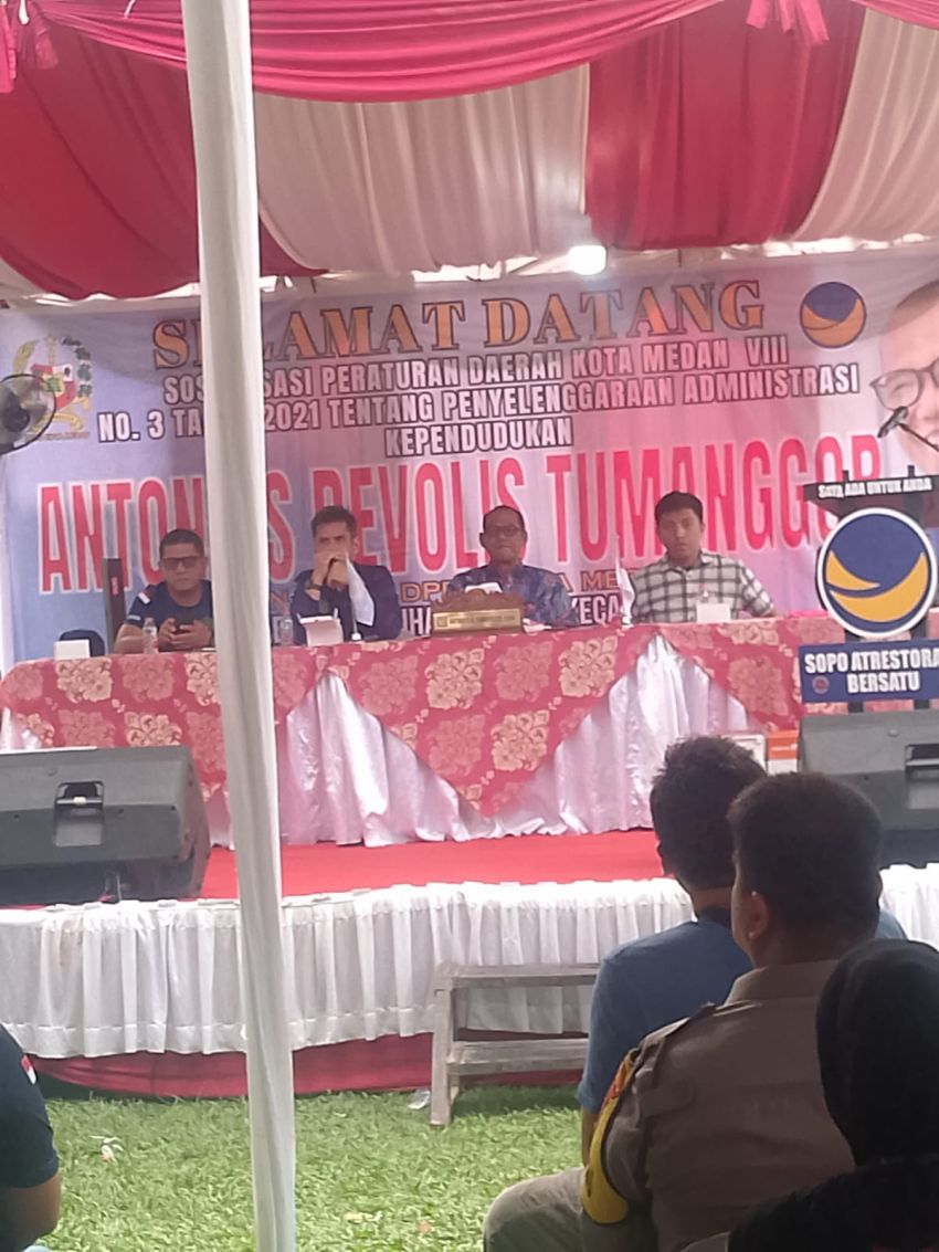 Respon Cepat Sikapi Keluhan Masyarakat Anggota DPRD Medan Fraksi Nasdem Antonius Devolis Tumanggor Sosialisasikan Perda No. 3 Tahun 2025