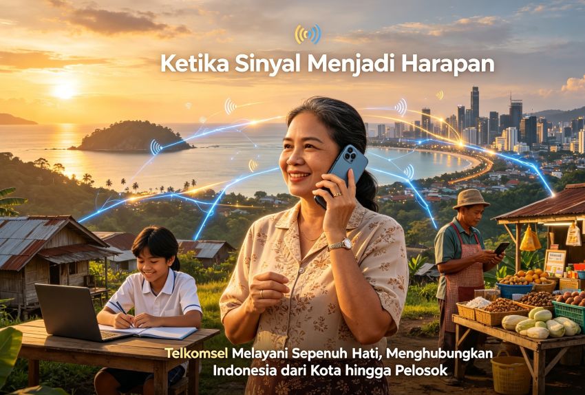 Ketika Sinyal Menjadi Harapan: Telkomsel Melayani Sepenuh Hati, Menghubungkan Indonesia dari Kota hingga Pelosok