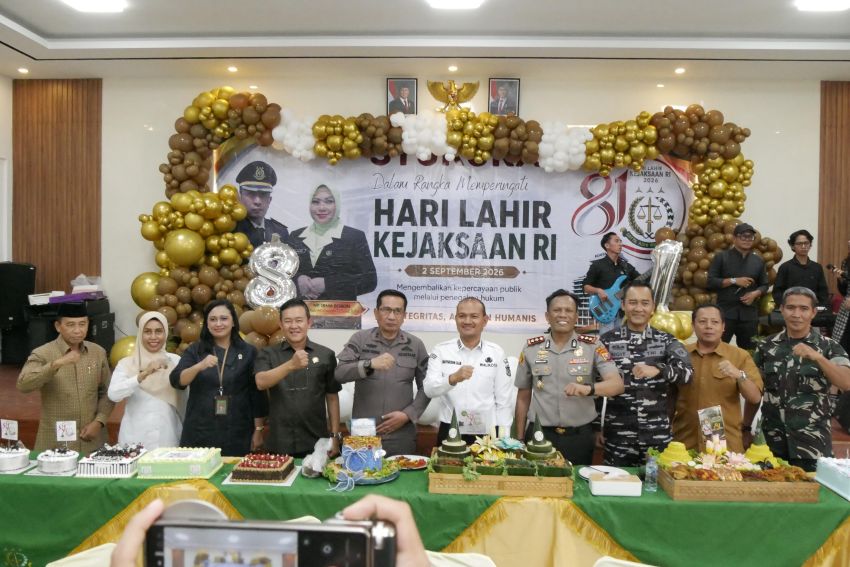 Wali Kota Tanjungbalai Bersama Forkopimda Hadiri Syukuran Hari Lahir ke-81 Kejaksaan RI
