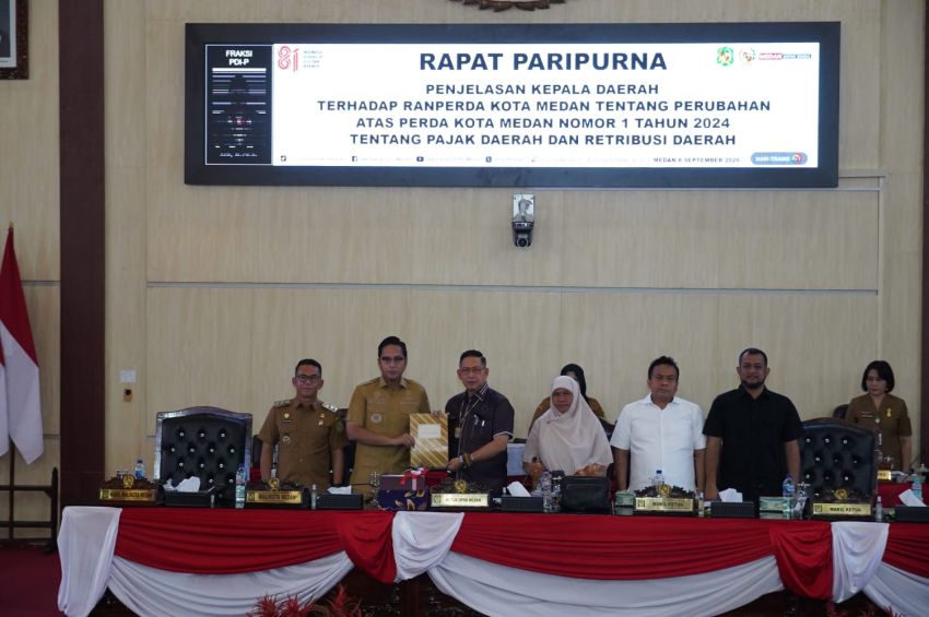 Optimalkan Pendapatan Daerah, Wali Kota Medan Sampaikan Penjelasan Revisi Perda Pajak dan Retribusi ke DPRD