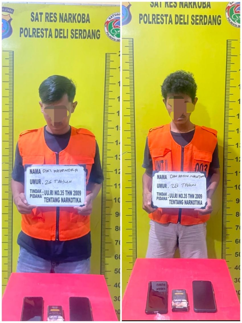 Berani Nyimpan Narkoba Dibekuk Satresnarkoba Polresta Deli Serdang